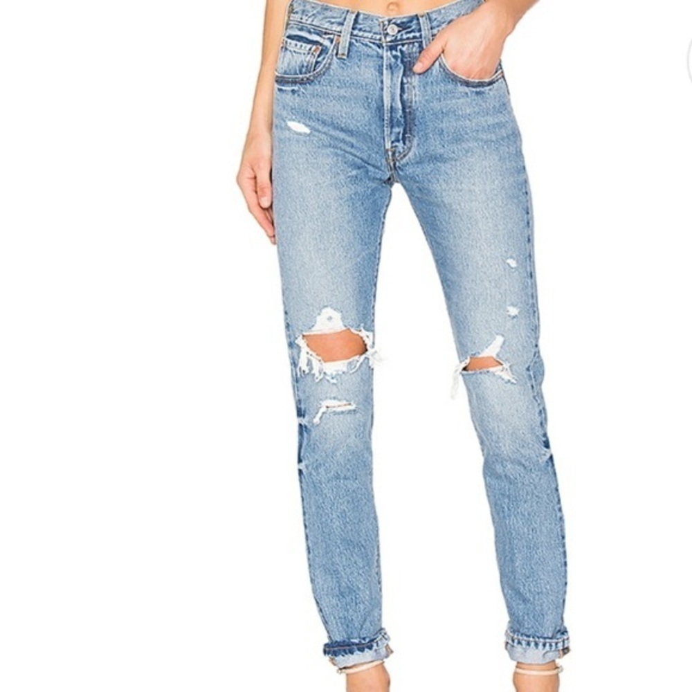 Levi’s 501 Skinny Slim Straight High Rise Jeans